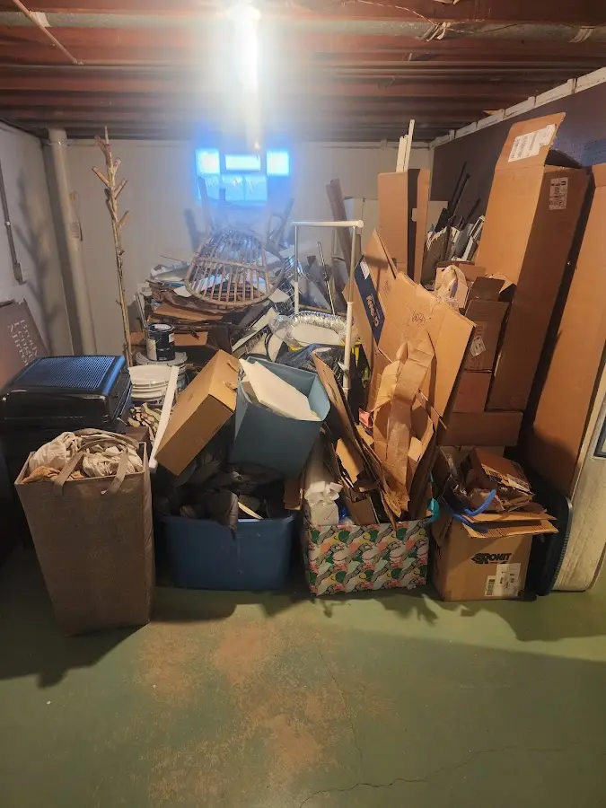 Roll-off dumpster container at job site for Concrete Dumpster Rental in Parker